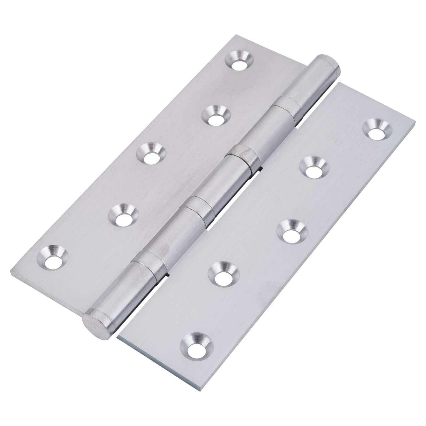 Performance Brass Ball Bearing Butt Door Hinge - 152 x 89 x 4mm - Satin Chrome - Pair - view 2