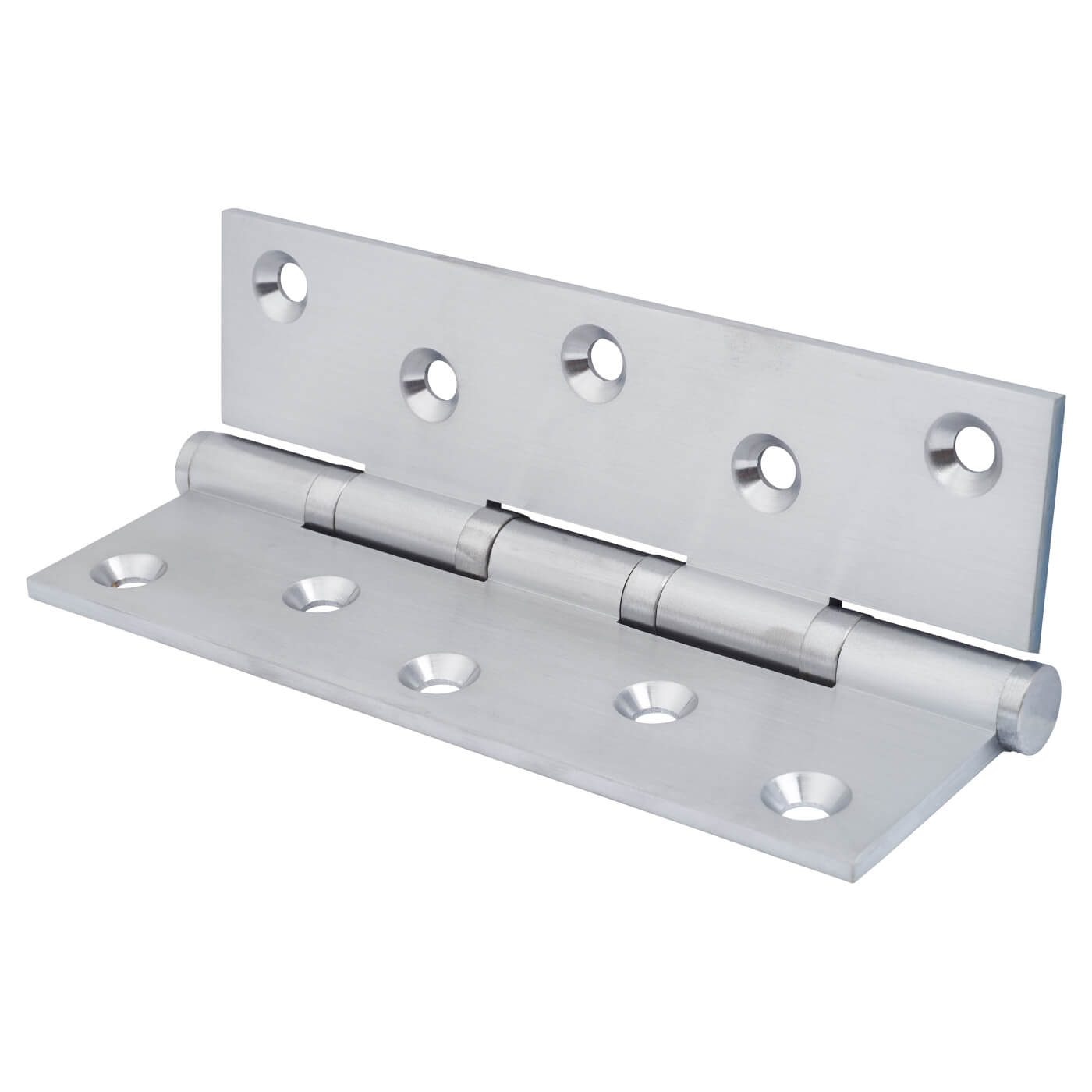Performance Brass Ball Bearing Butt Door Hinge - 152 x 89 x 4mm - Satin Chrome - Pair - view 3