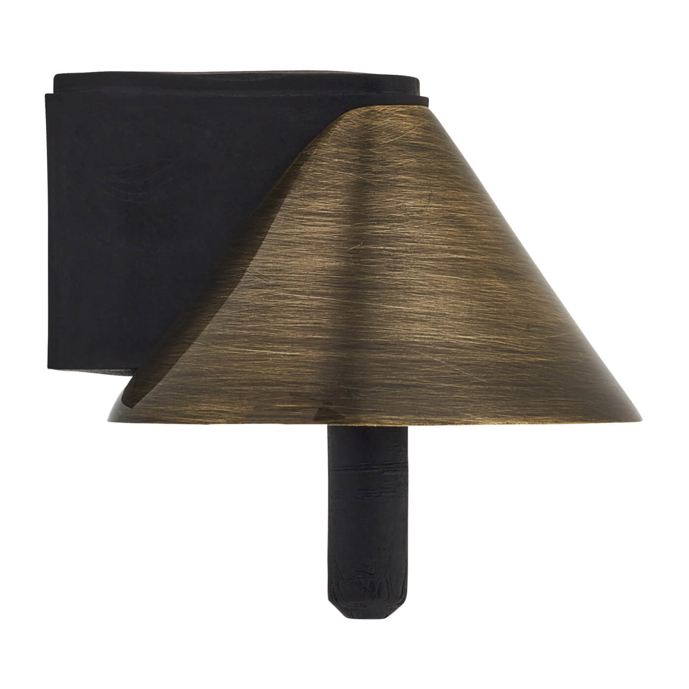 Designer Conical Floor Door Stop - 40 x 32mm - Antique Brass - view 3