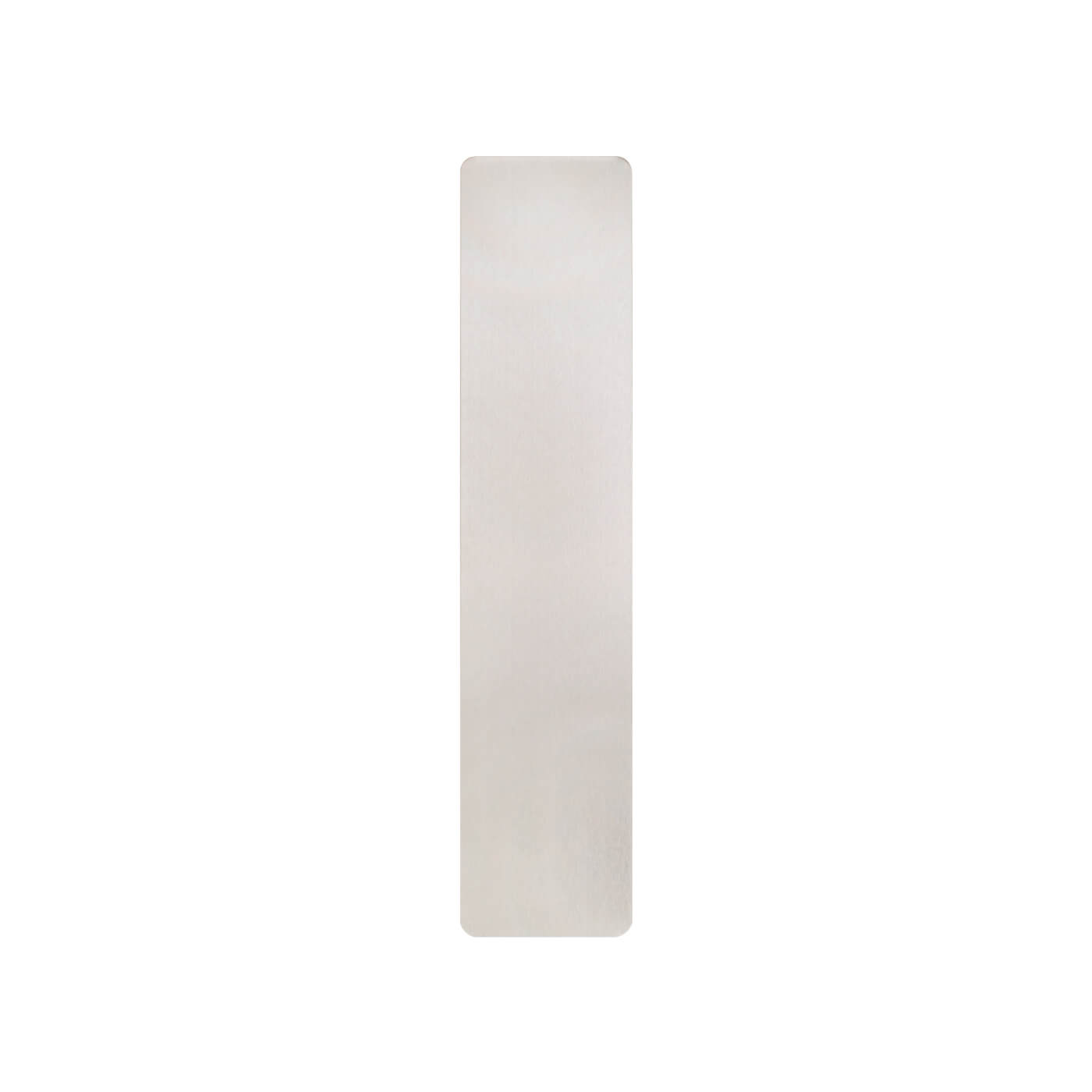 Stainless Steel Self-Adhesive Plain Finger Plate - 450 x 100 x 1.5mm - Satin - view 2