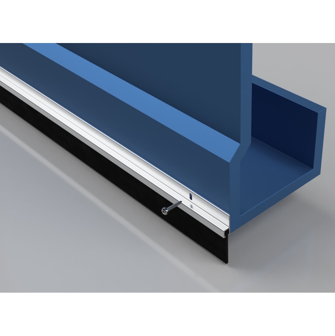 Garage Door Seal 50mm - 914mm Length - Aluminium - view 2