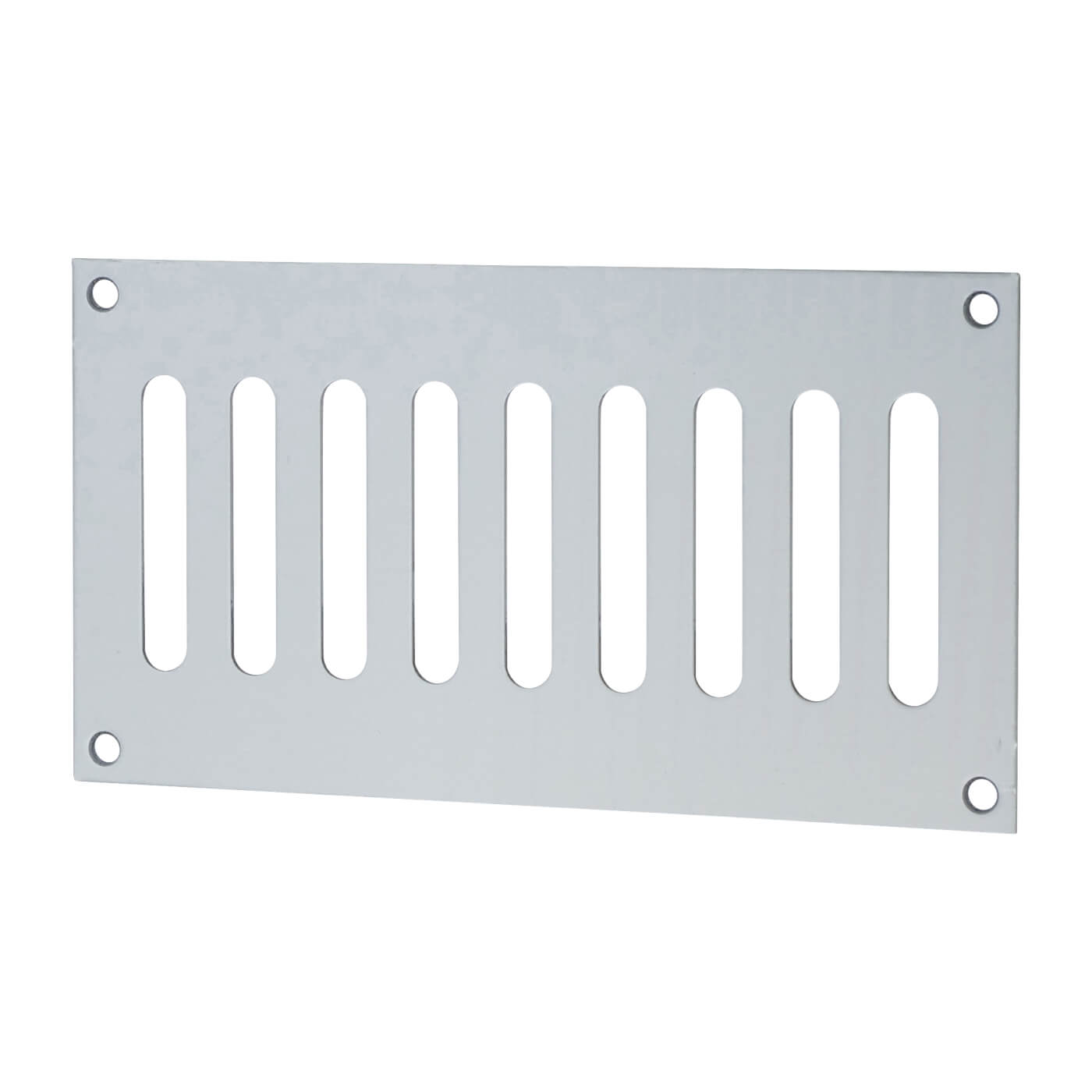 Plain Slotted Vent - 165 x 89mm - 3040mm² Free Air Flow - Satin Aluminium - view 2