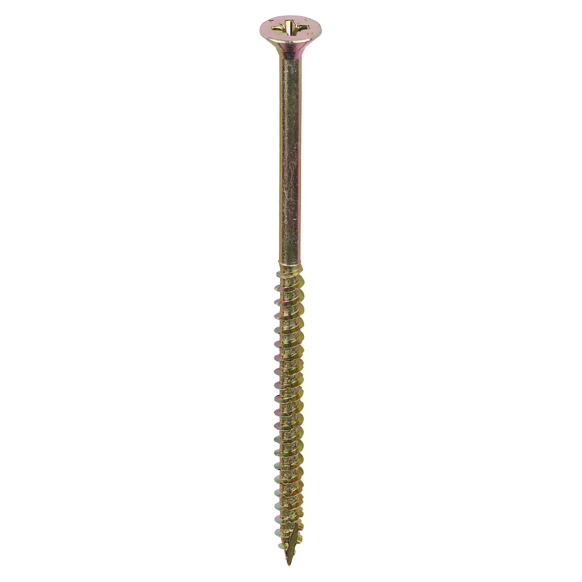 Velocity Pozi Countersunk Wood Screws - 6.0 x 130mm - Yellow Zinc - Pack of 100 - view 3