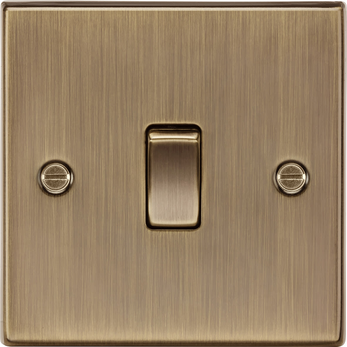 10AX 1 Gang 2 Way Light Switch - Antique Brass - view 4