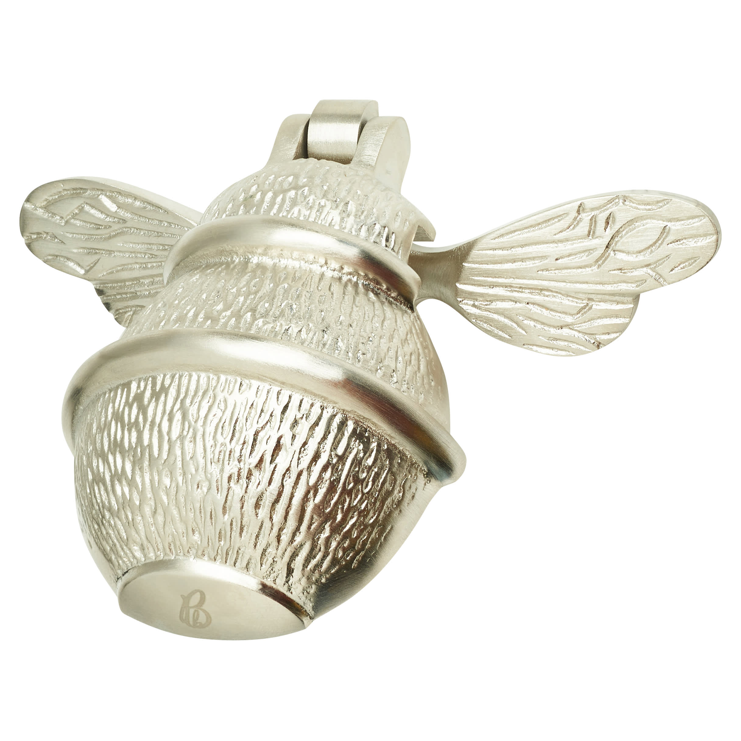 Bumble Bee Door Knocker - Satin Chrome - 101 x 127mm - view 2