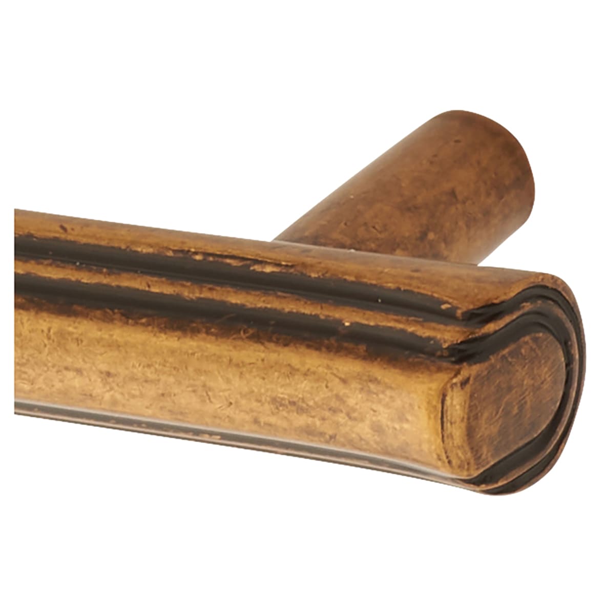 Filton 11mm T-Bar Cabinet Pull Handle - 96mm Centres - Antique Brass - view 2