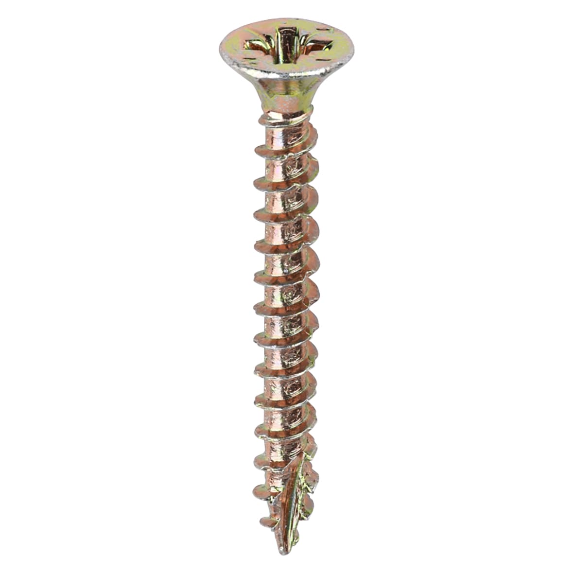 Velocity Pozi Countersunk Wood Screws - 3.5 x 30mm - Yellow Zinc - Pack of 200 - view 3