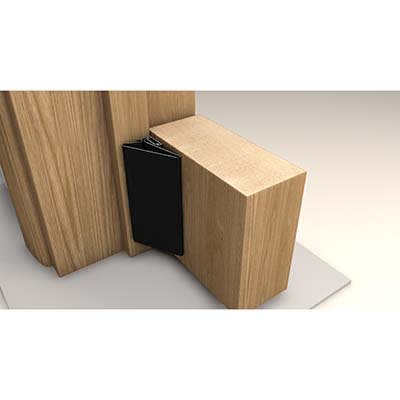 Finger Wizard Half Set - 1950mm Length - Hinge Side Only - Black - view 2