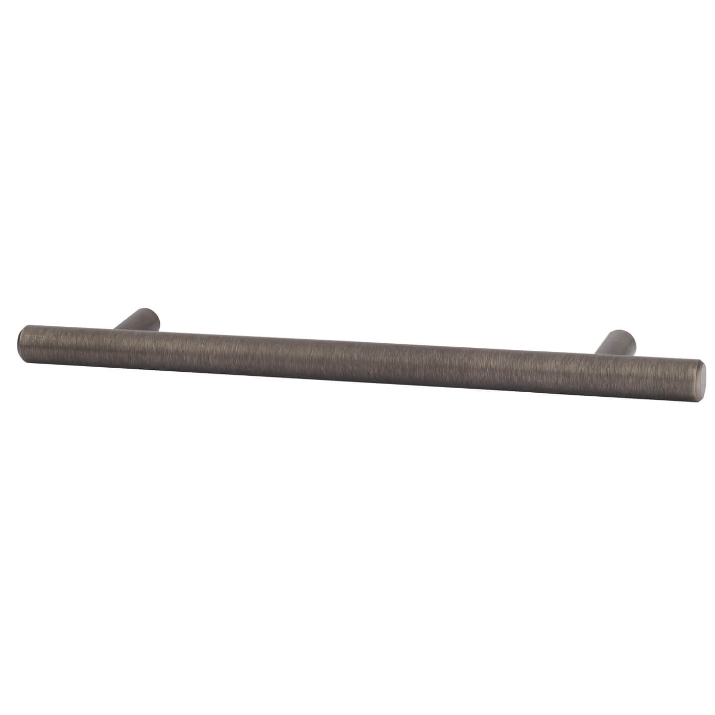 12mm T-Bar Cabinet Pull Handle - 224mm Centres - Brushed Pewter Effect - view 2