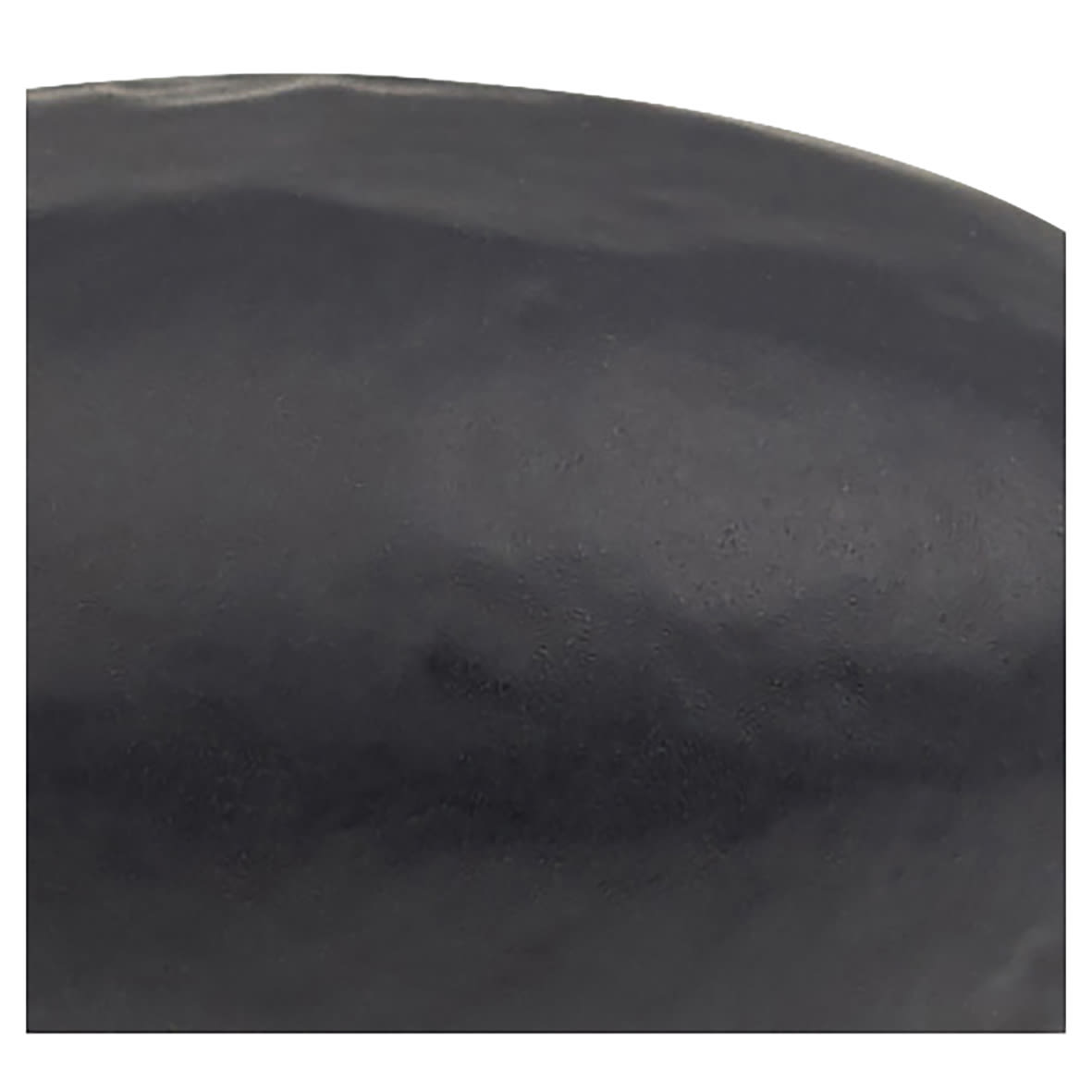 Solid Oval Cabinet Knob - 35 x 30mm - Black Iron - view 7