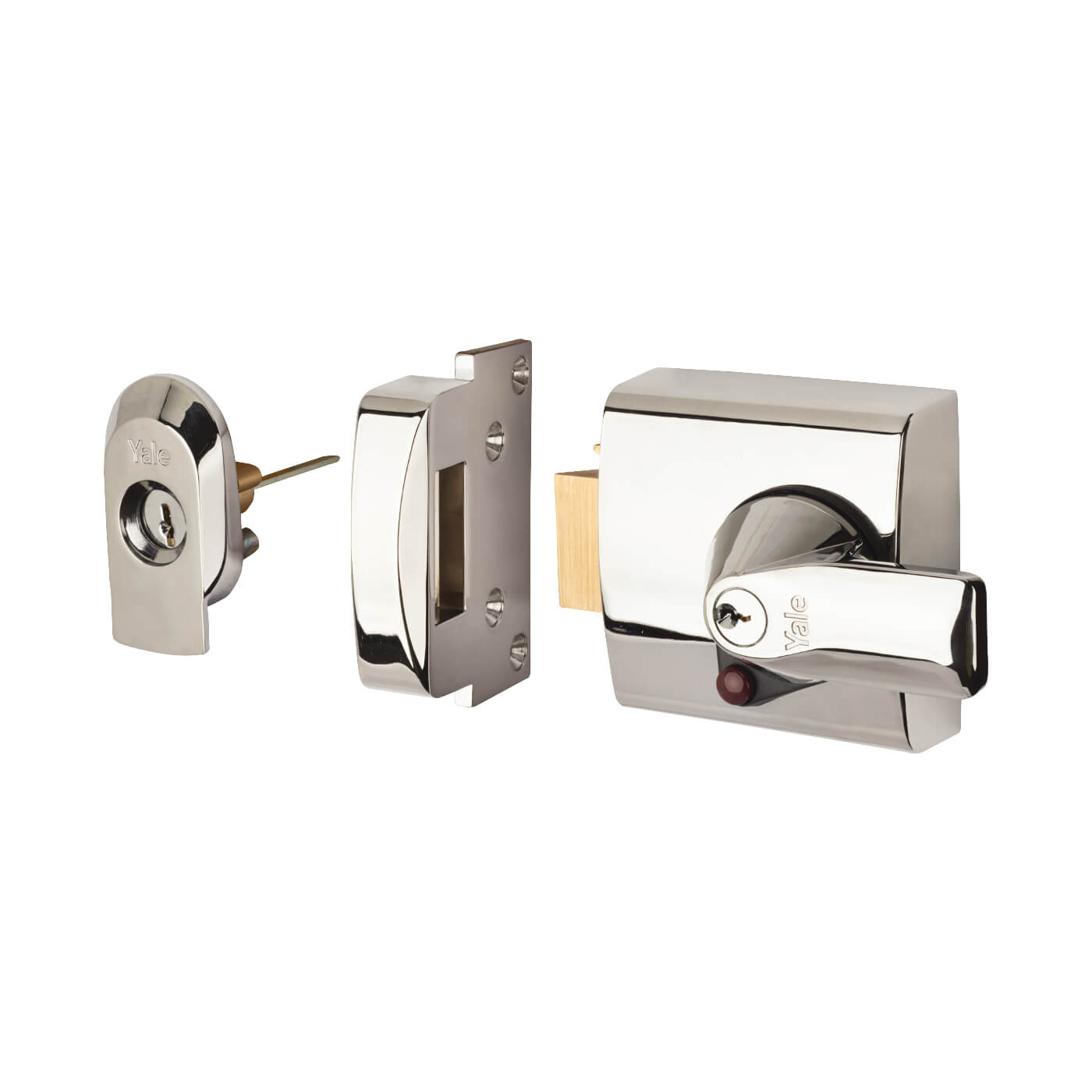 BS 3621:2007 Nightlatch - 60mm Backset - Polished Chrome Case/Cylinder - view 2