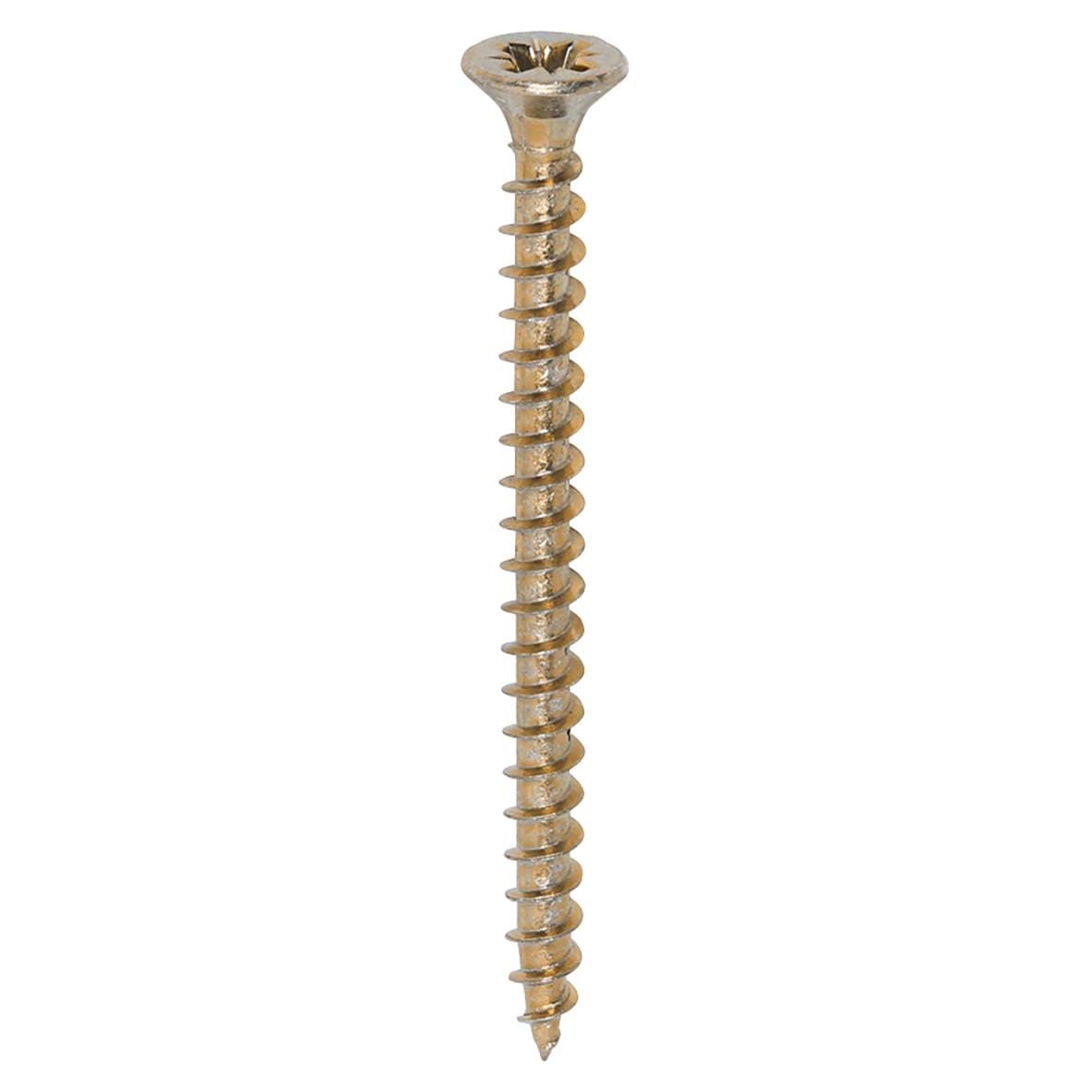 Solo Chippy Pozi Countersunk Wood Screws - 4.0 x 50mm - Yellow Zinc - Pack of 200 - view 3