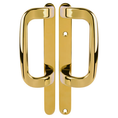 Gold uPVC Patio Dummy Door Handles - view 2