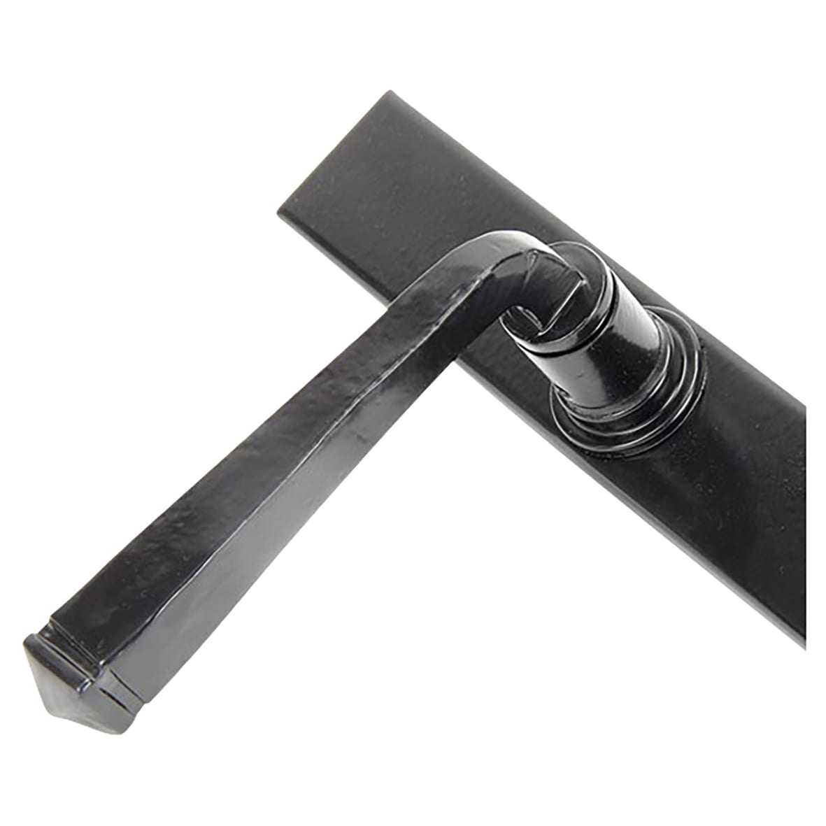 Black uPVC Slimline Multipoint Door Handles - 92mm c/c - Avon Range - view 3