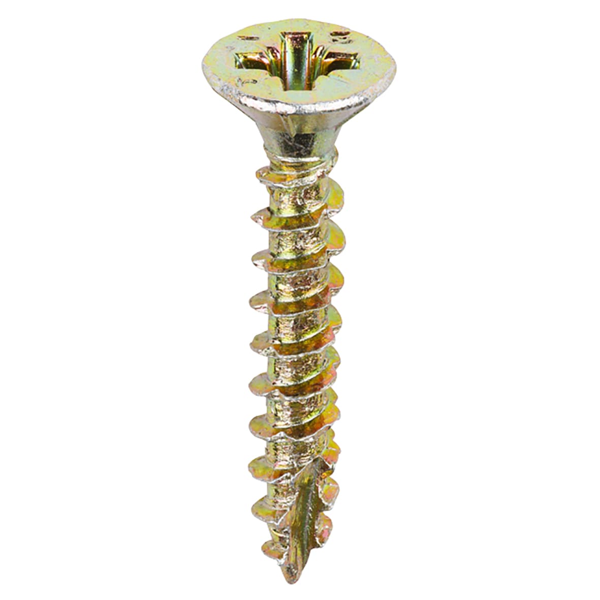 Velocity Pozi Countersunk Wood Screws - 4.0 x 25mm - Yellow Zinc - Pack of 200 - view 3