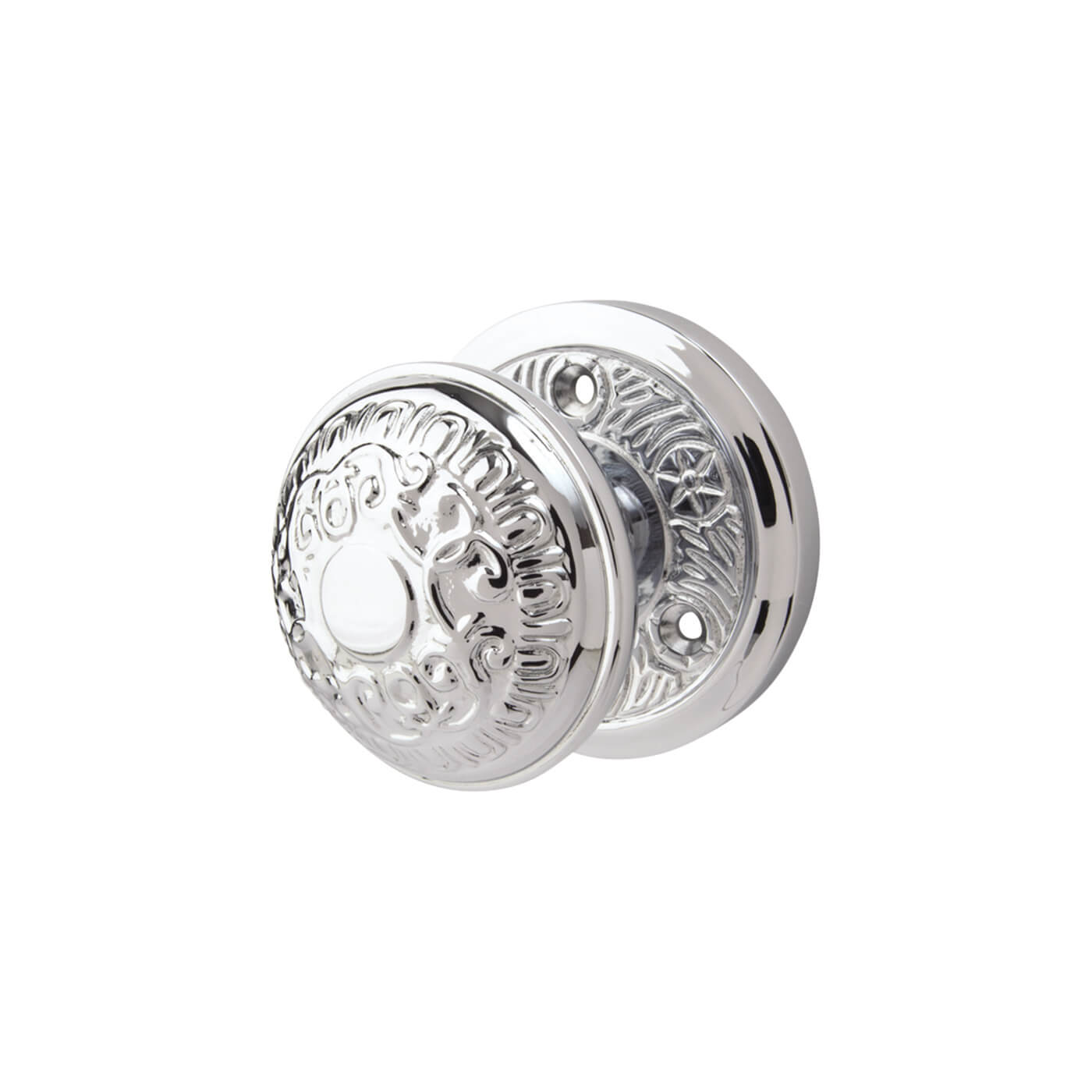 Marcus Polished Chrome Aydon Mortice Door Knob - 69mm Rose Diameter - view 2