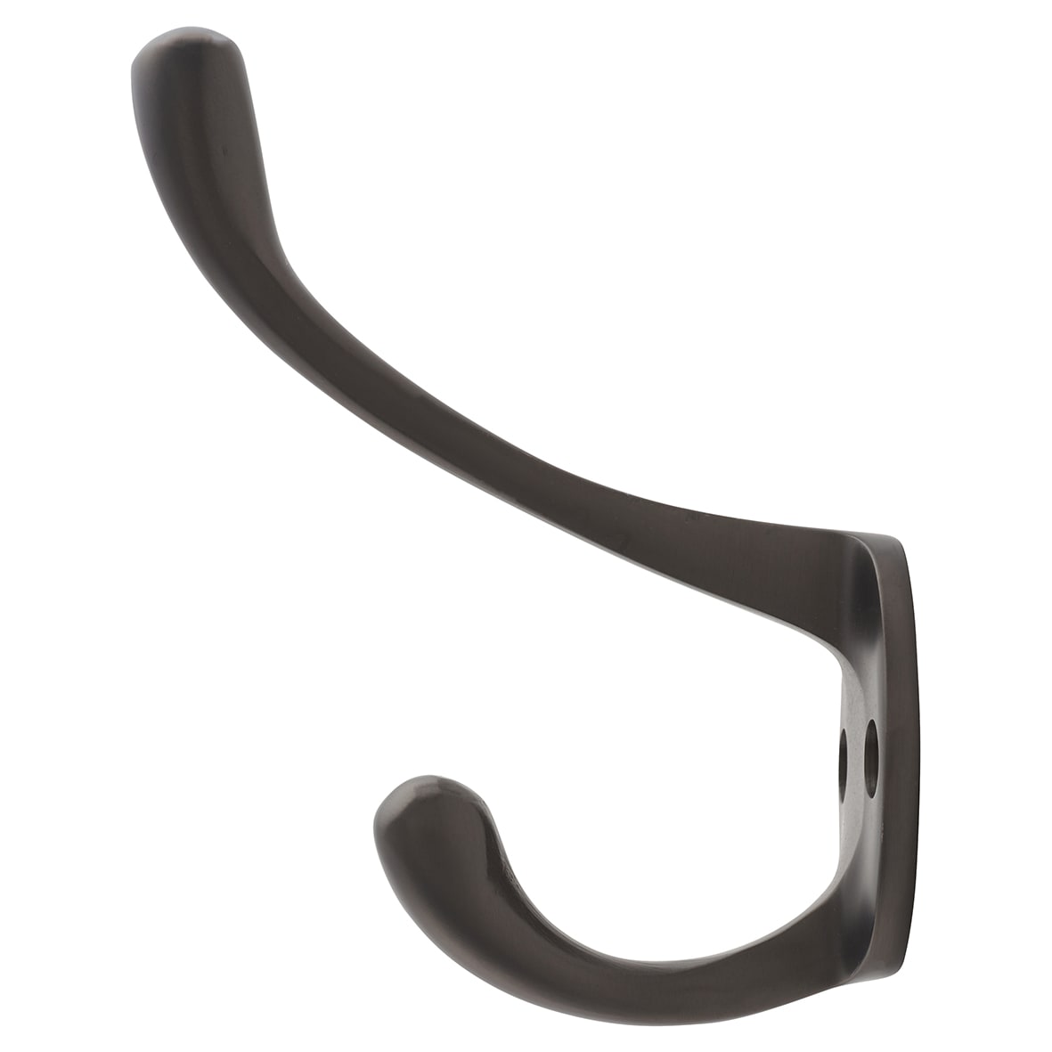 Victorian Single Hat & Coat Hook - 80 x 35mm - Dark Bronze - view 2