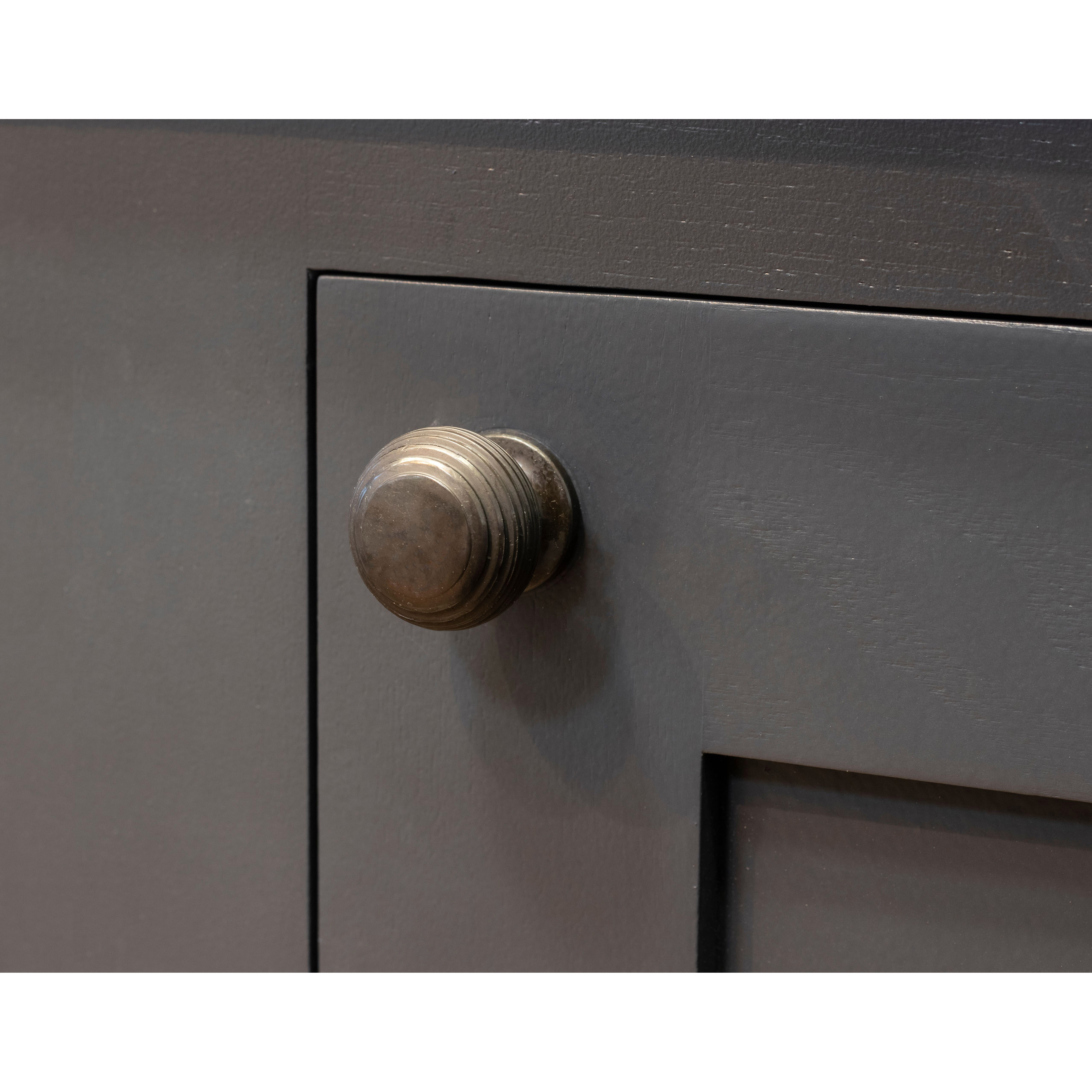Beehive Round Cabinet Knob - 30mm Diameter - Aged Bronze - view 2