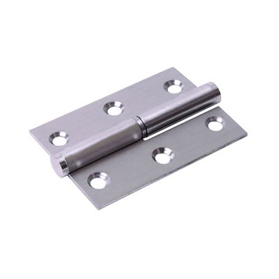 Lift-Off Butt Door Hinge - 75 x 53 x 2mm - Right Hand - Satin Stainless Steel - Pair - view 2