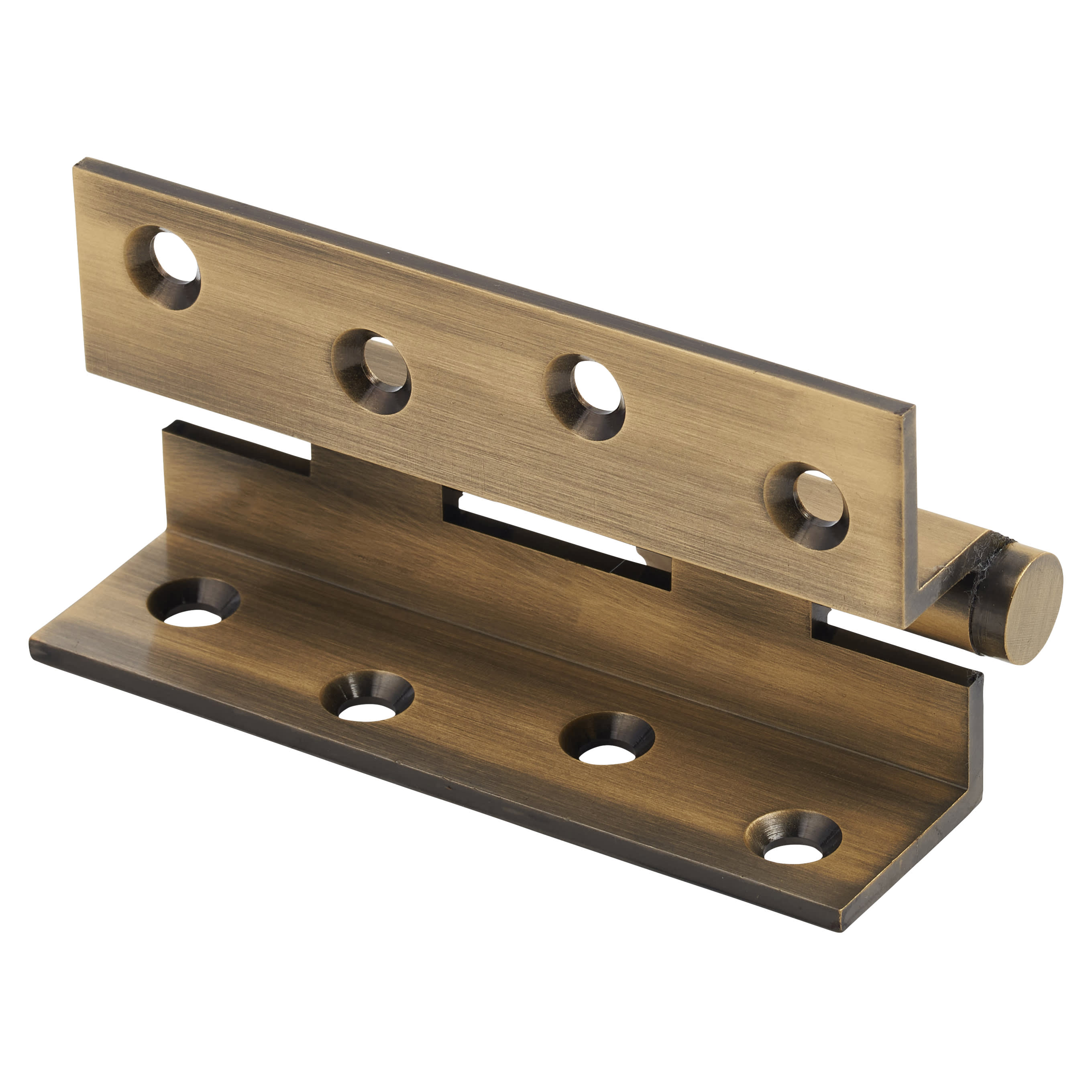 Cranked Ball Bearing Storm Proof Casement Window/Door Hinge - 100 x 3mm - Antique Brass - Pair - view 3