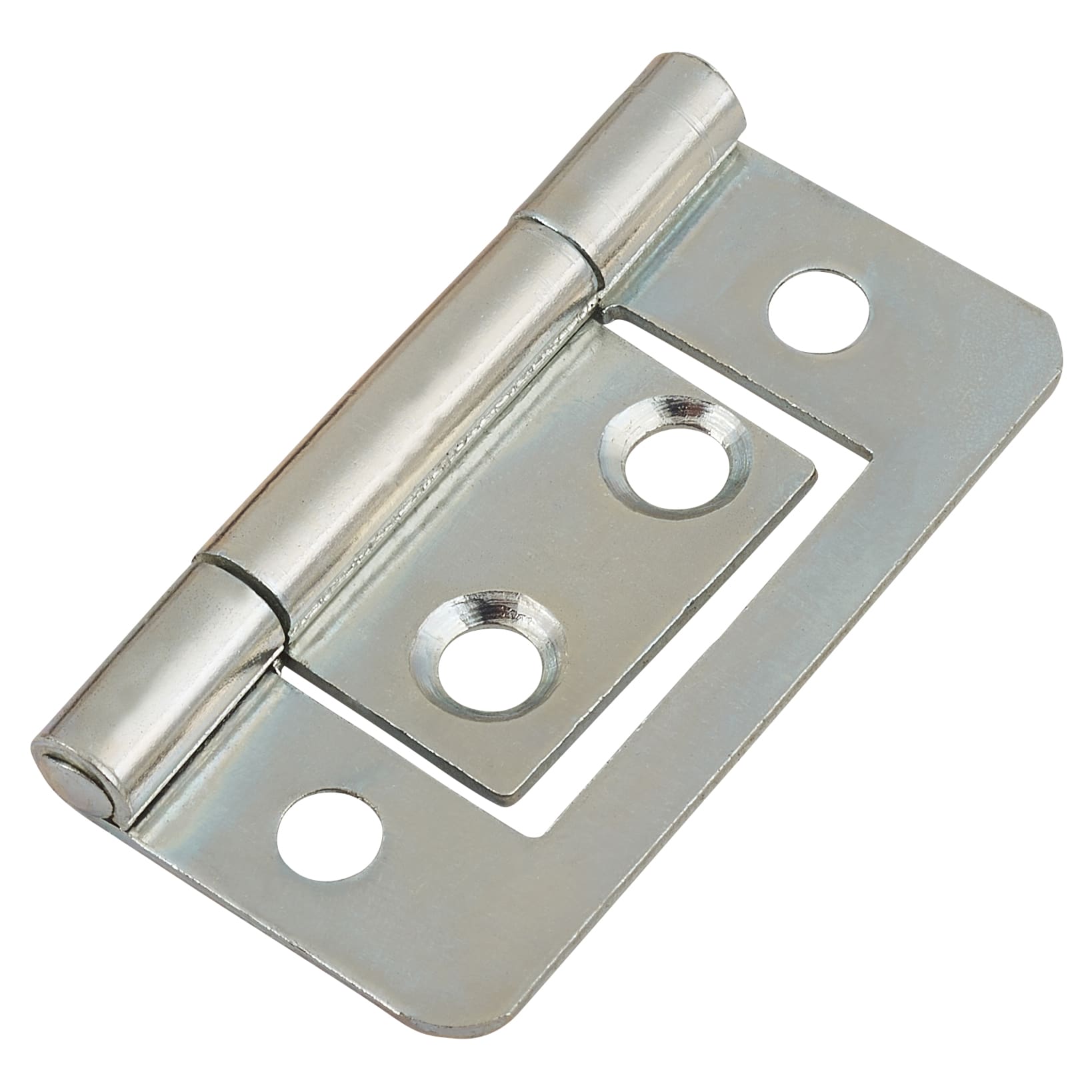 Flush Cabinet Hinge - 40 x 32 x 1mm - Zinc Plated - Pack of 10 Pairs - view 4