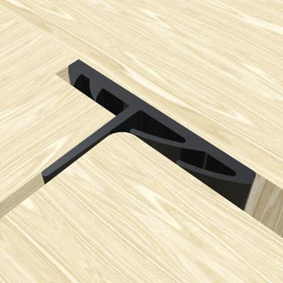 710SR Perimeter Seal - 2100mm Length - Black - Pack of 5 - view 2