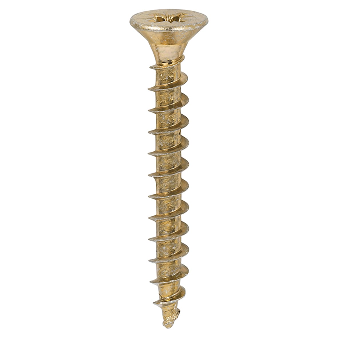 Solo Chippy Pozi Countersunk Wood Screws - 5.0 x 40mm - Yellow Zinc - Pack of 200 - view 3