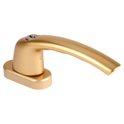 uPVC/Timber Tilt Before Turn Locking Multipoint Window Handle - Dual - Anodised Gold - view 2