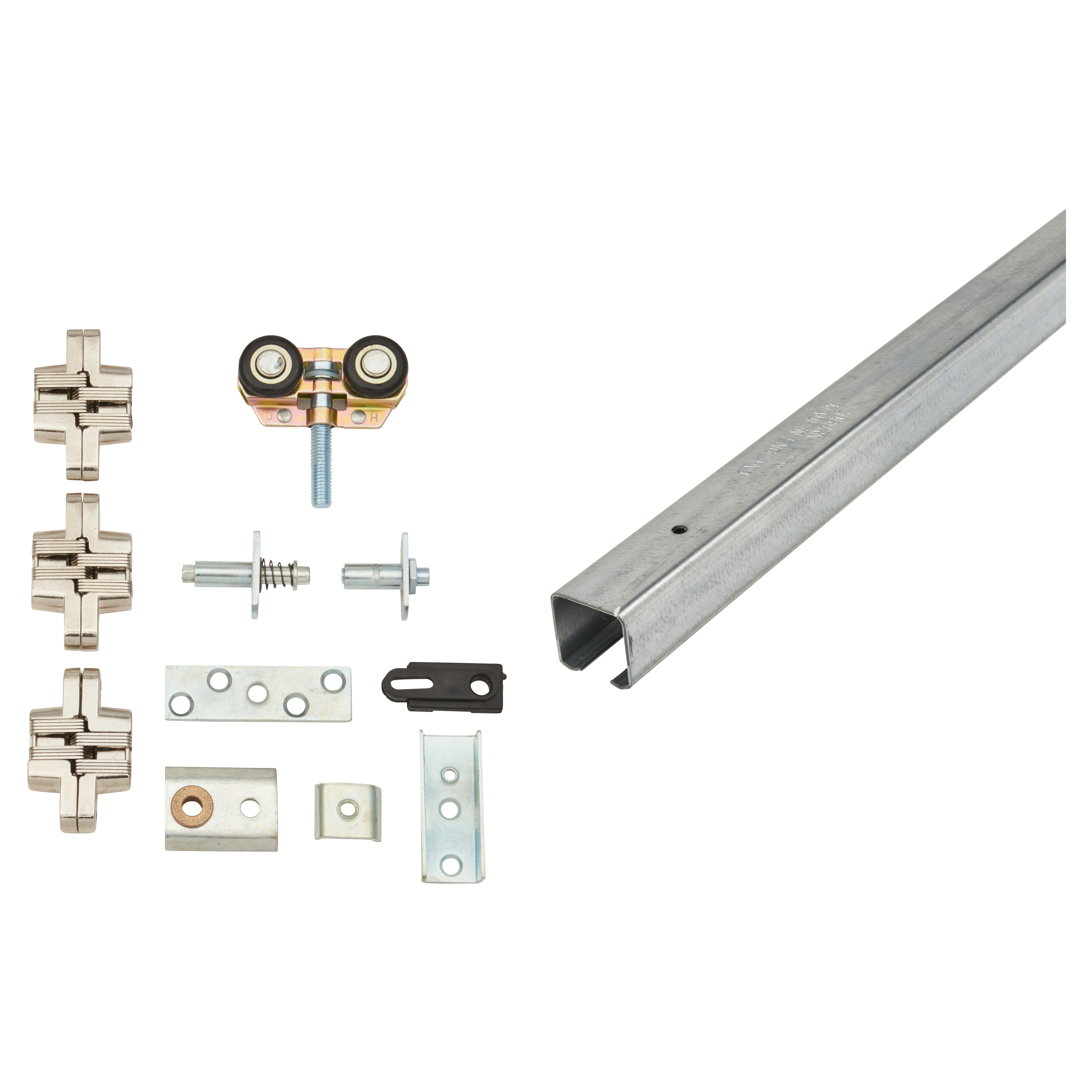 Bi-Folding Wardrobe Sliding Door Gear - 1500mm Track - 2 Doors Each Way - 27kg Max Door Weight - view 3