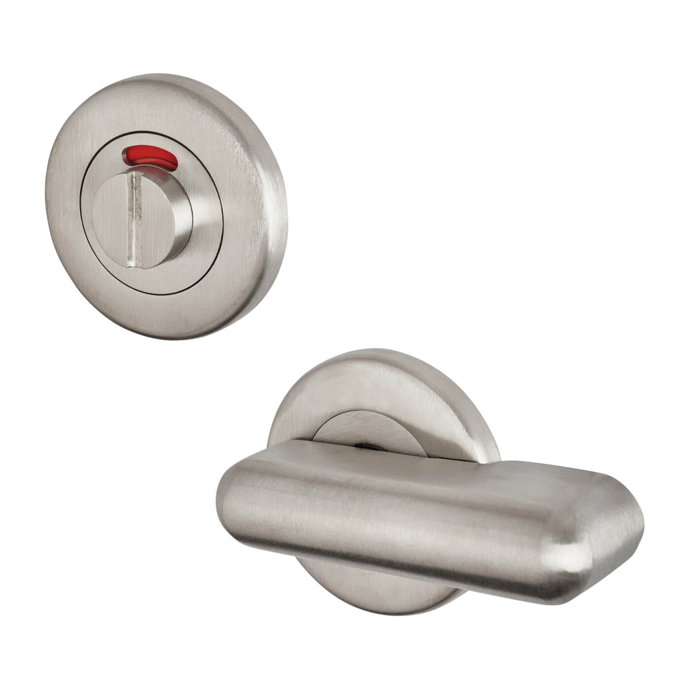 Disabled Bathroom Turn & Release - 50mm Diameter - 316 Satin Stainless Steel - view 2