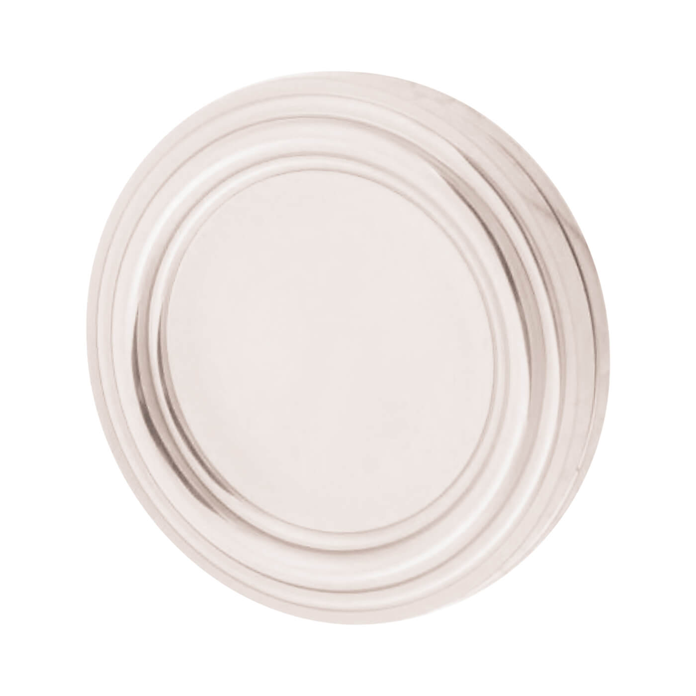 Covered Escutcheon - 42mm Diameter - Keyhole - Polished Nickel - view 2