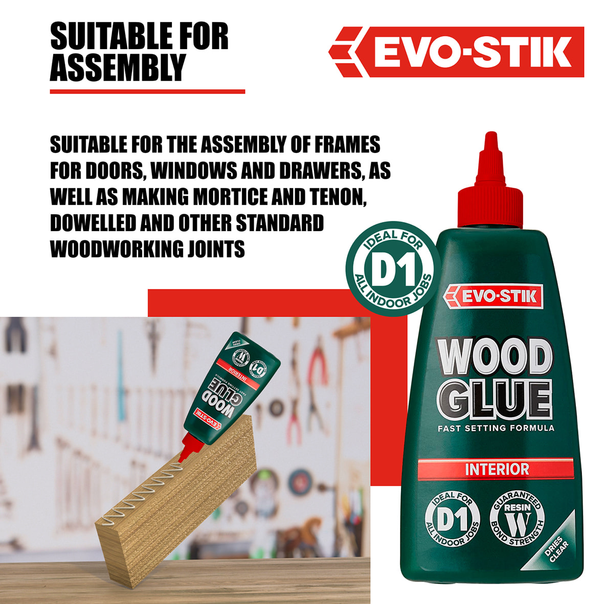 Interior Wood Adhesive - 500ml - Clear - view 5