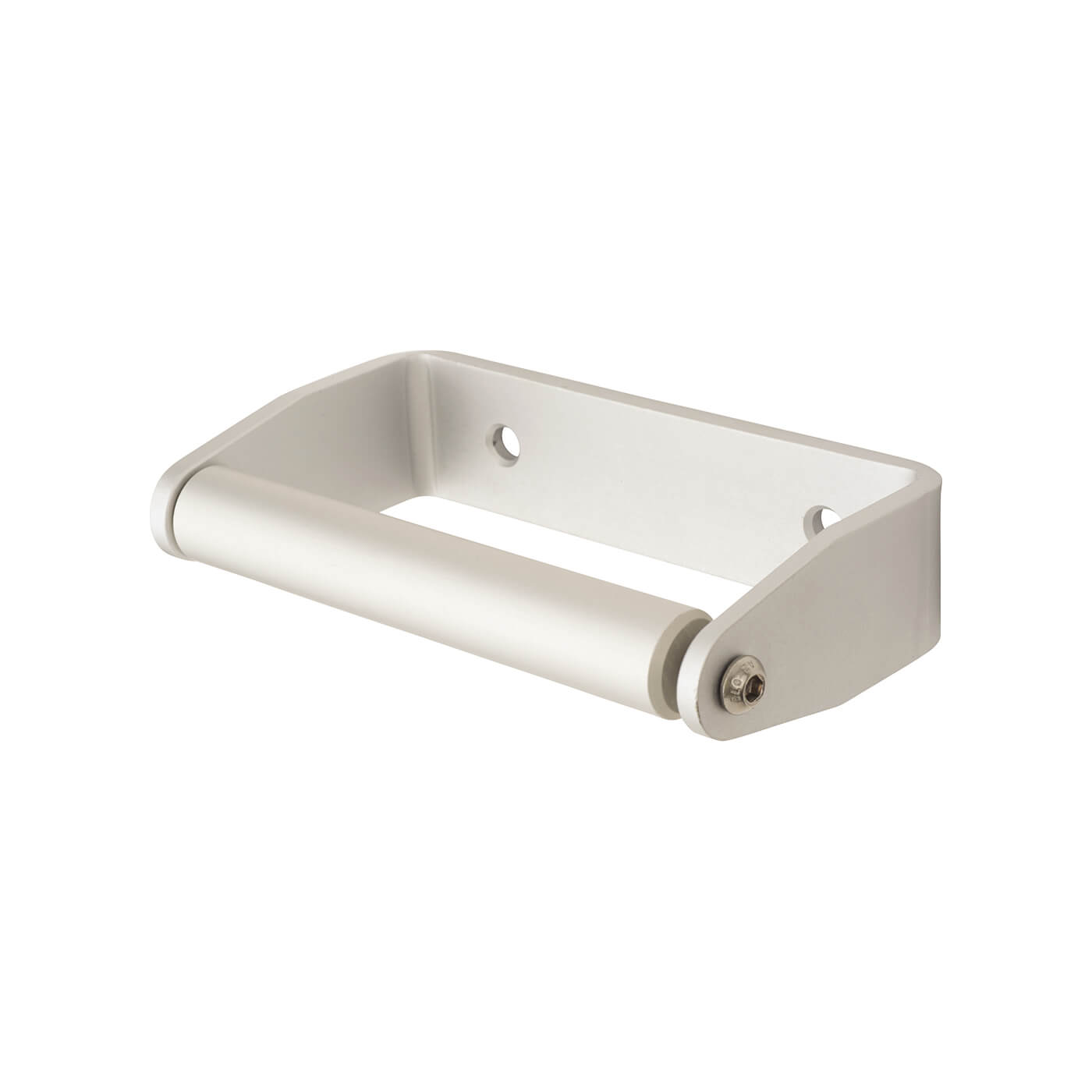 Locking Toilet Roll Holder - 12-21mm Panels - Satin Anodised Aluminium - view 2