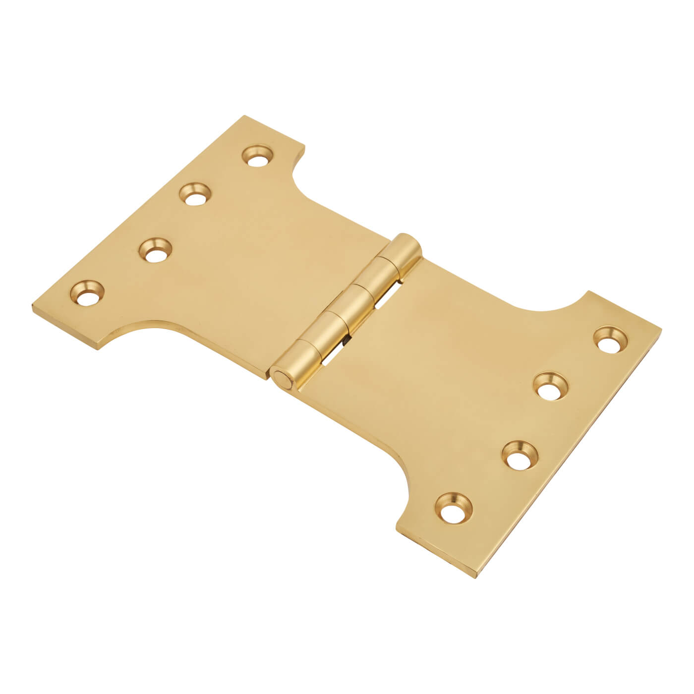 Parliament Hinge - 100 x 100 x 150mm - Polished Brass - Pair - view 2