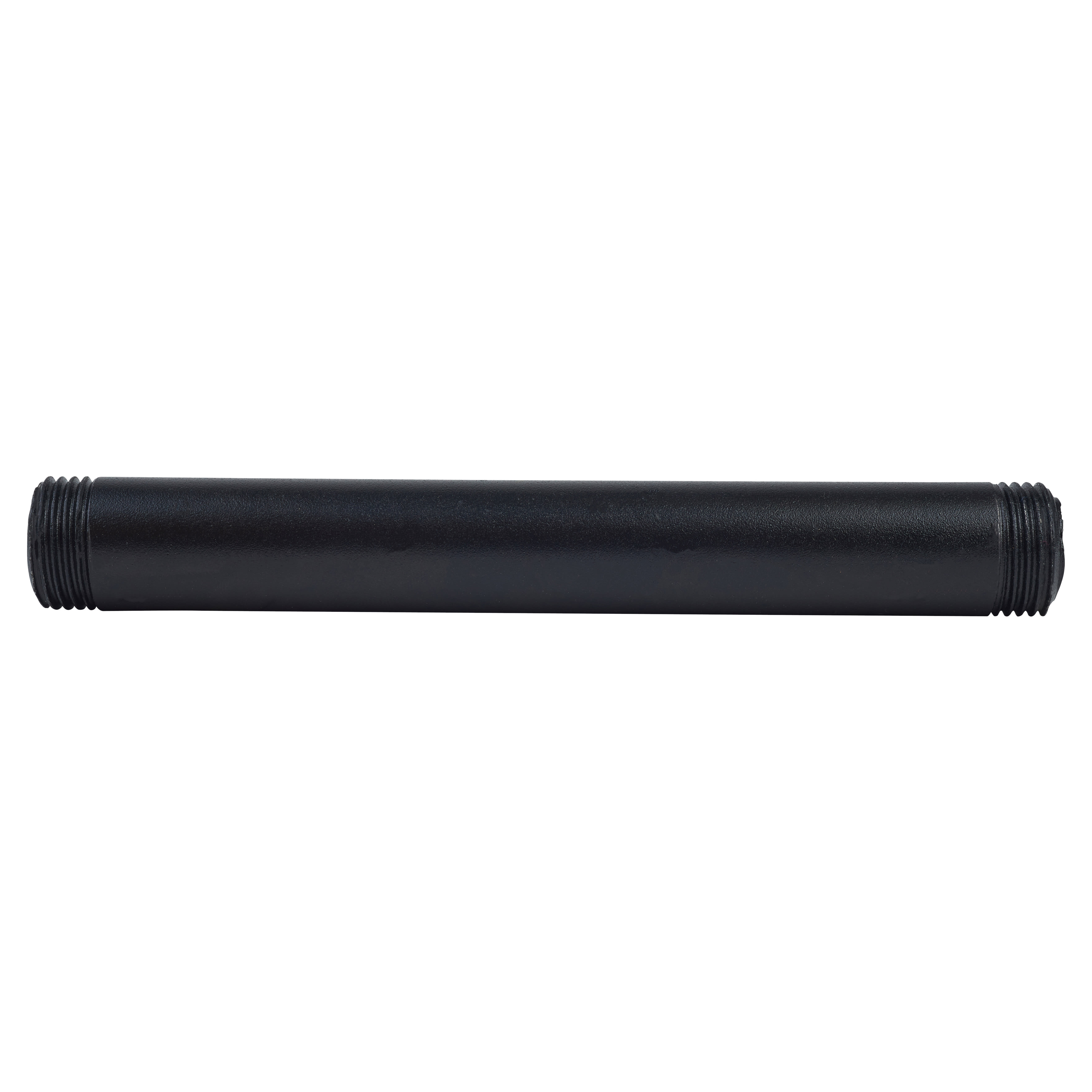 1/2" Pipe Shelving Iron Threaded Pipe - 6"/150mm Length - Black - view 2