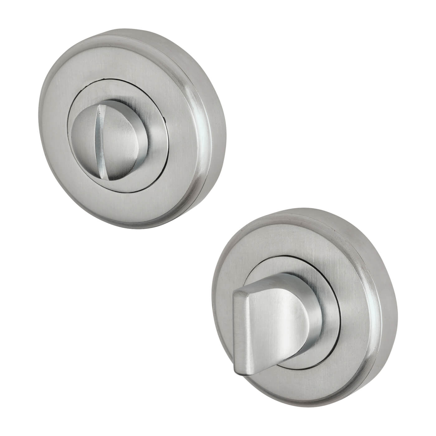 Marcus Bathroom Turn & Release - 48mm Diameter - Satin Chrome - view 3