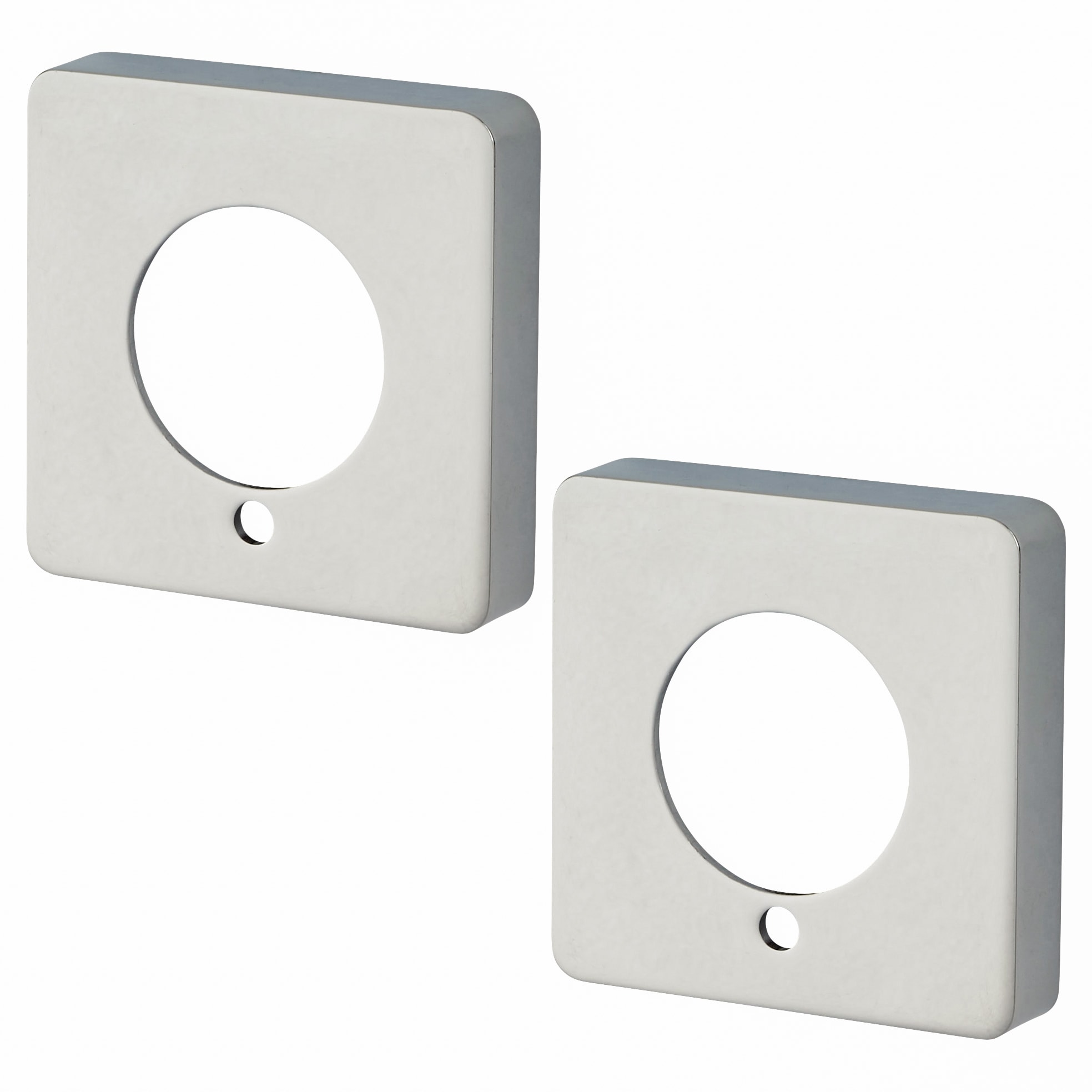 Square Privacy Rose Cover - Polished Chrome - view 2