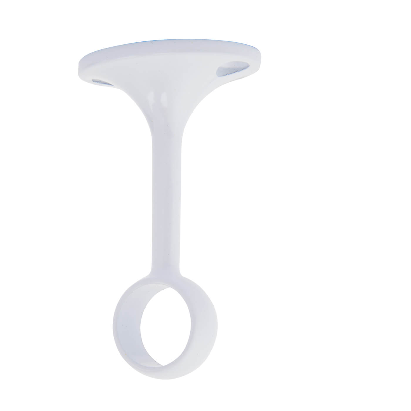 19mm Hanging Rail Centre Bracket - White - view 2