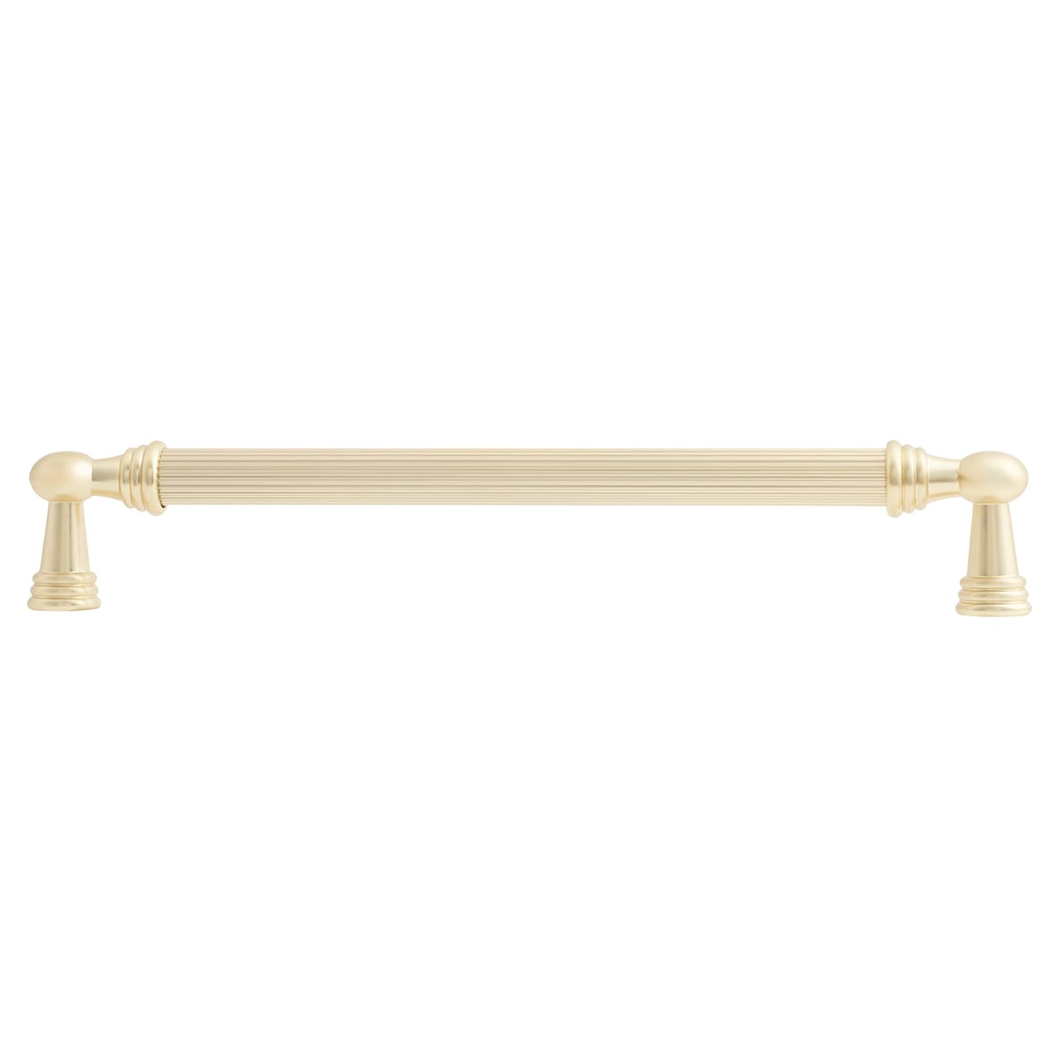Whitby Lines 10mm T-Bar Cabinet Pull Handle - 192mm Centres - Satin Brass - view 2