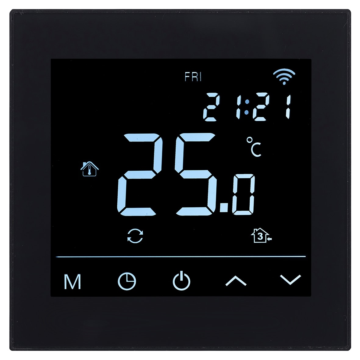 HMH200B App Controlled Thermostat for Electric Underfloor Heating - Black - view 3