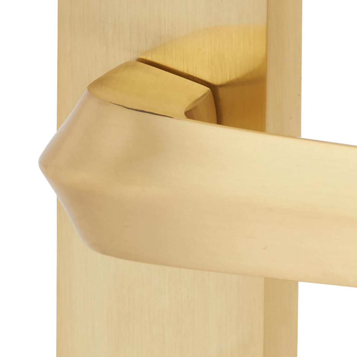 Satin Brass Latch Door Handles Pack - Norley Range - view 6