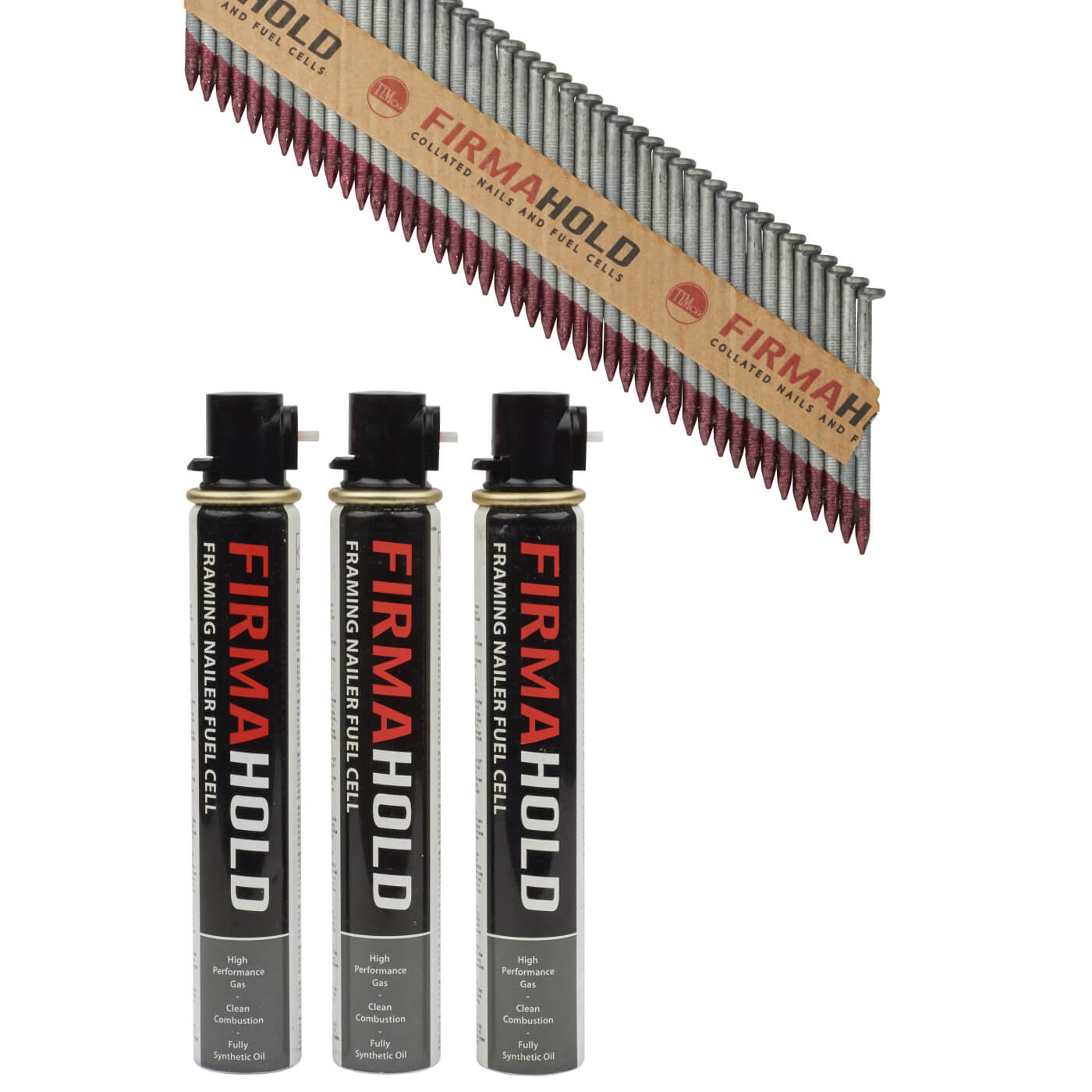 FirmaHold First Fix Nail and Gas - Ring - 34° Angled - 2.8 x 50mm - HDGV - 3 Fuel Cells - view 2