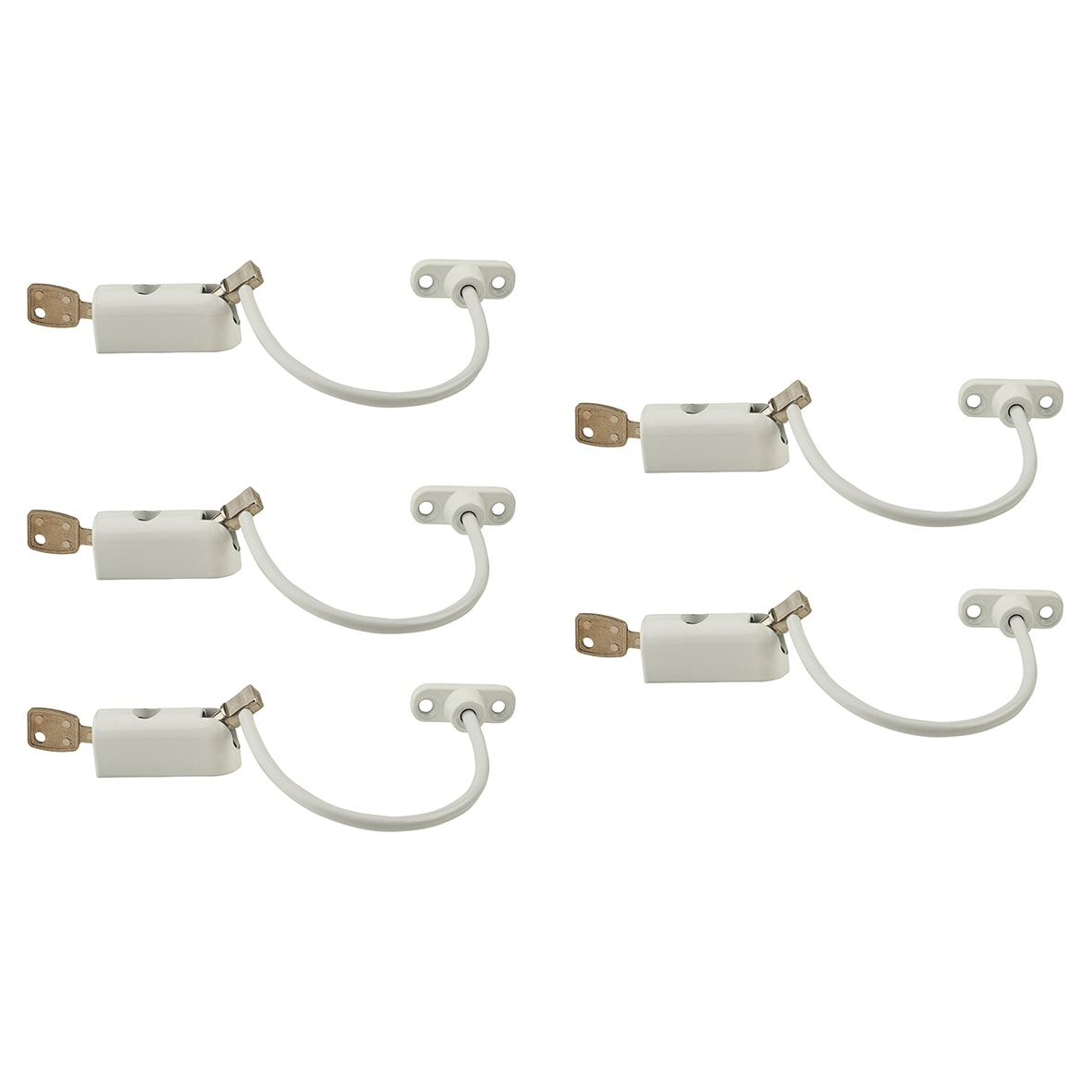 Pro-2 Key-Locking Cable Window Restrictor Trade Pack - White - Pack of 5 - view 3