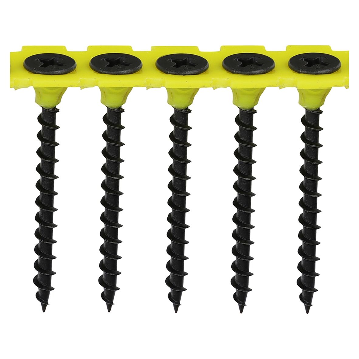 Collated Coarse Thread Drywall Screws - 3.5 x 45mm - Black Phosphate - Pack of 1000 - view 2