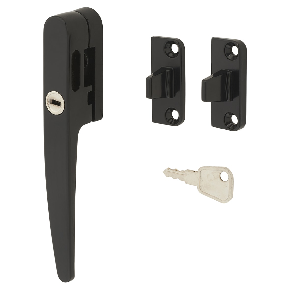 Timber Range Locking Night Vent Wedge Casement Window Fastener - Reversible - Black - view 2