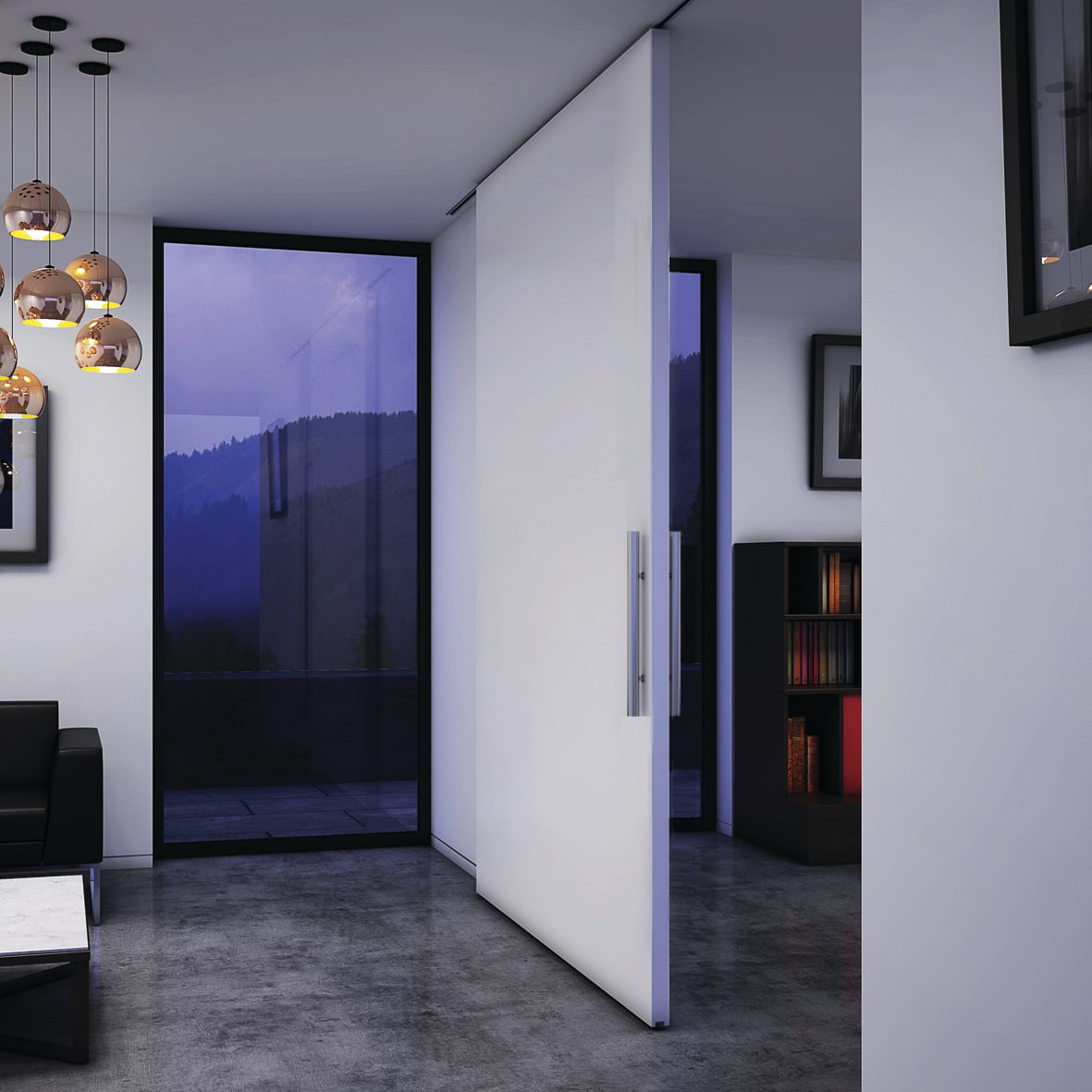 Straight Sliding Door Gear Fittings Pack - 100kg Max Door Weight - view 2