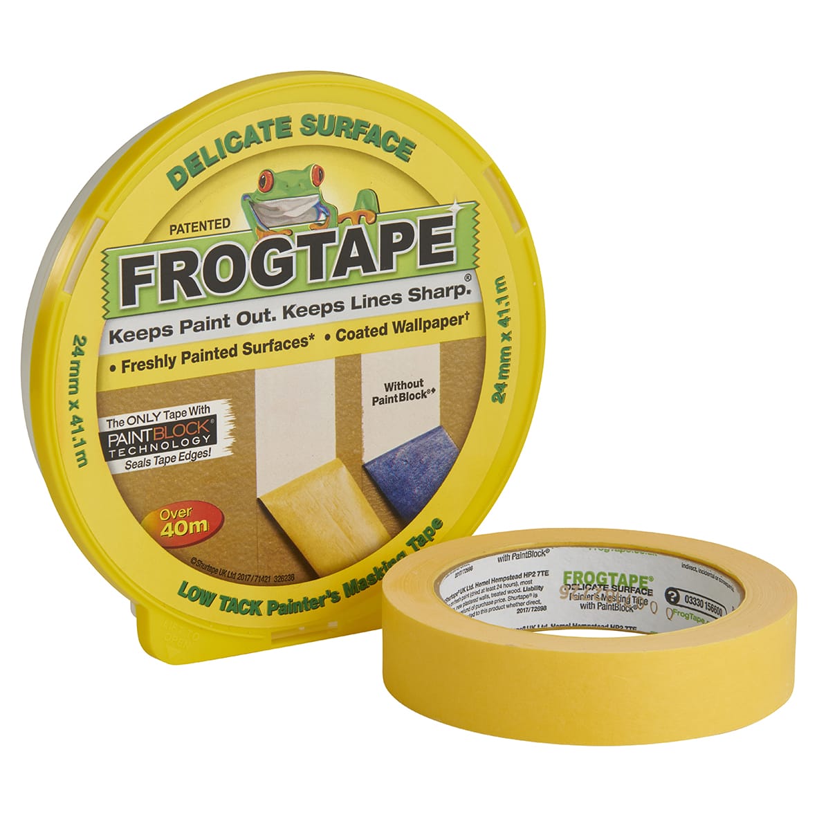 Frog Tape Delicate Surface Masking Tape - 24mm x 41.1m - Yellow - view 3