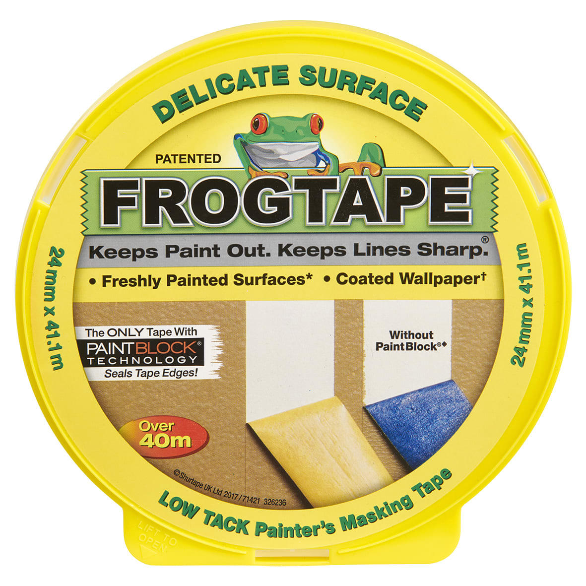 Frog Tape Delicate Surface Masking Tape - 24mm x 41.1m - Yellow - view 4