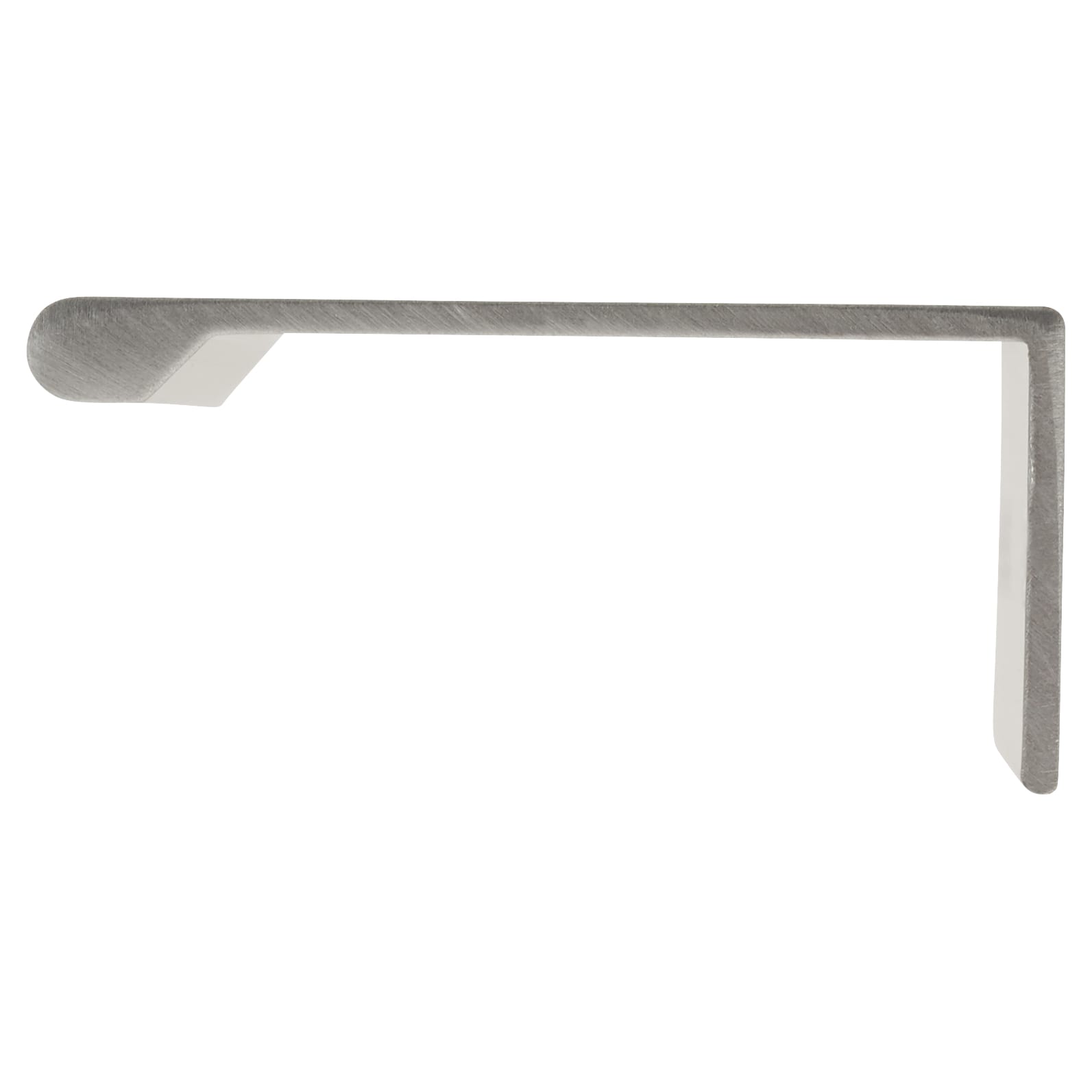 Serva Lipped Edge Cabinet Pull Handle - 64mm Centres - Brushed Aluminium - view 4