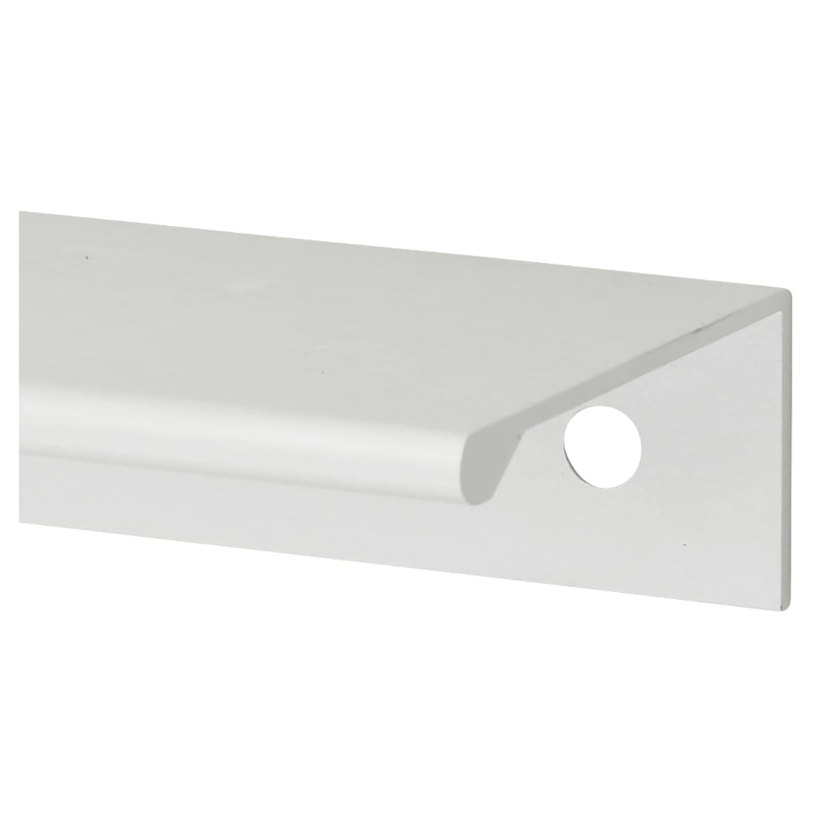 Serva Lipped Edge Cabinet Pull Handle - 64mm Centres - Brushed Aluminium - view 7